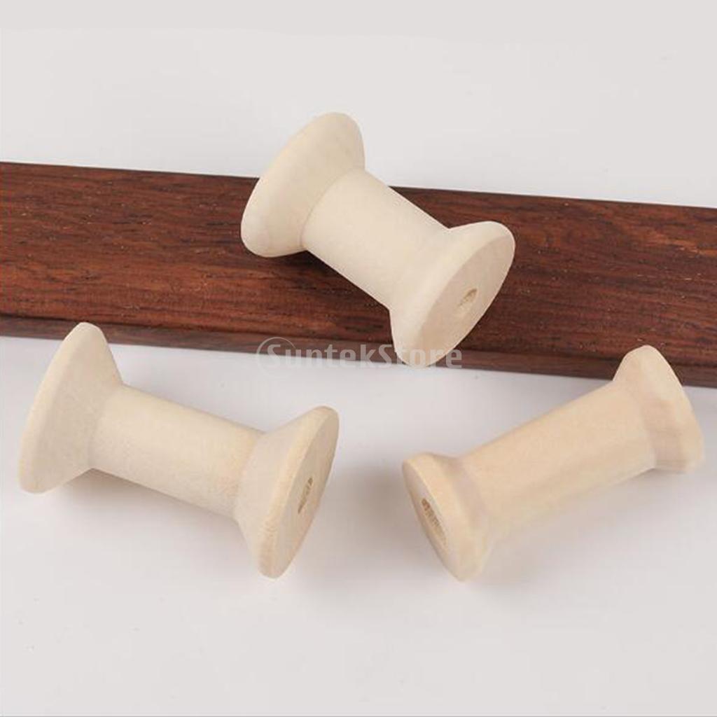 Thread Bobbins Empty - 20 bobinas de madera vacías para