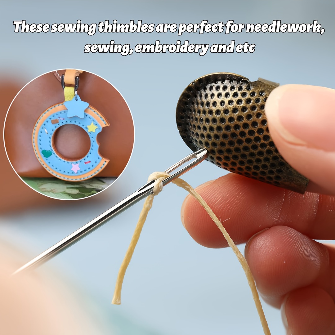 Sewing Thimble Metal - Protector de Dedos para Coser, Anillos