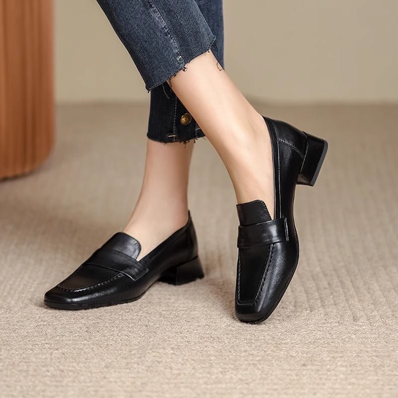 Sewing Latex - Mocasines de cuero suave para mujer,