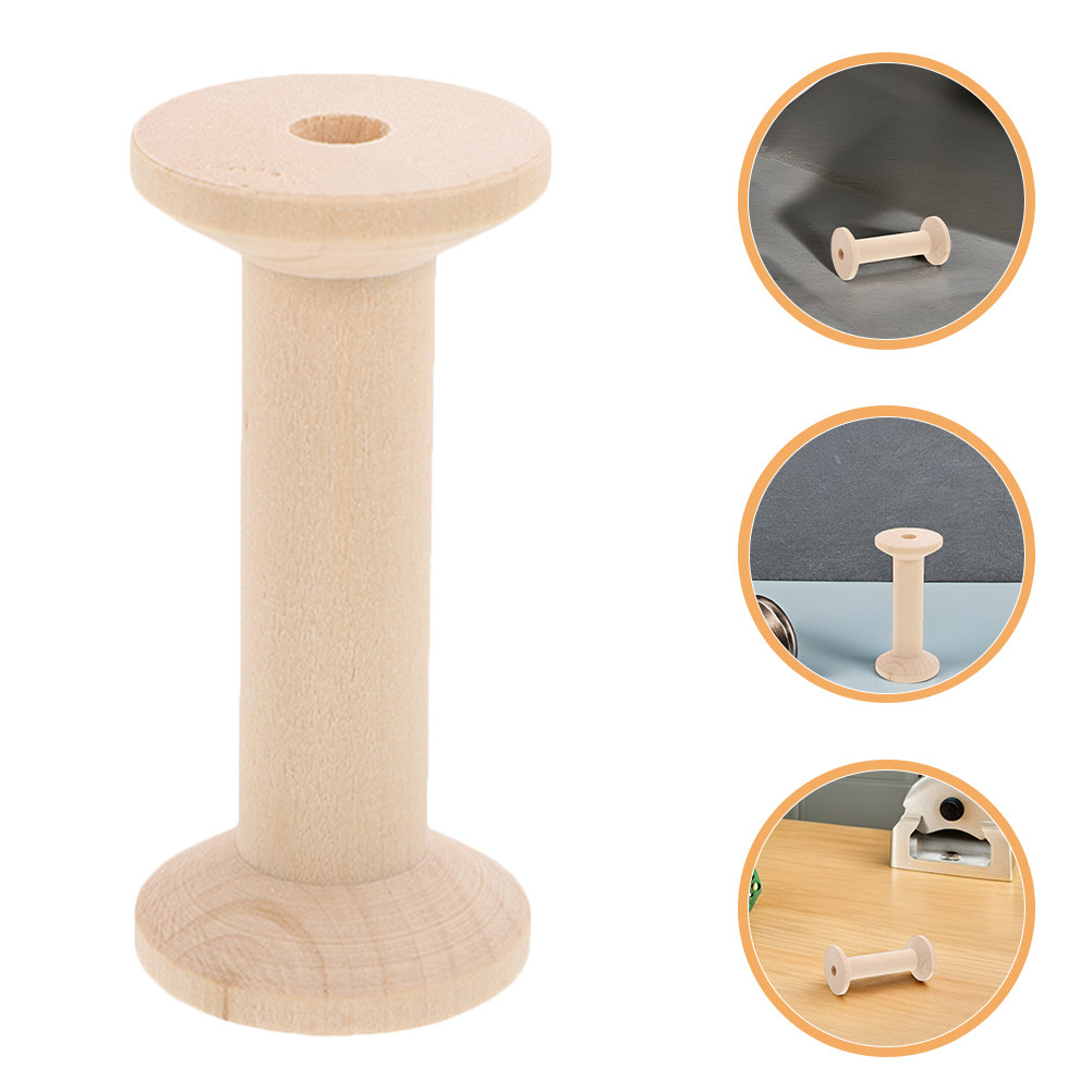 Thread Bobbins Empty - 4 Bobinas de Madera Vacías para