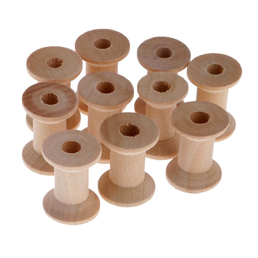 Thread Bobbins Empty - Bobinas de Hilo Vacías de Madera,