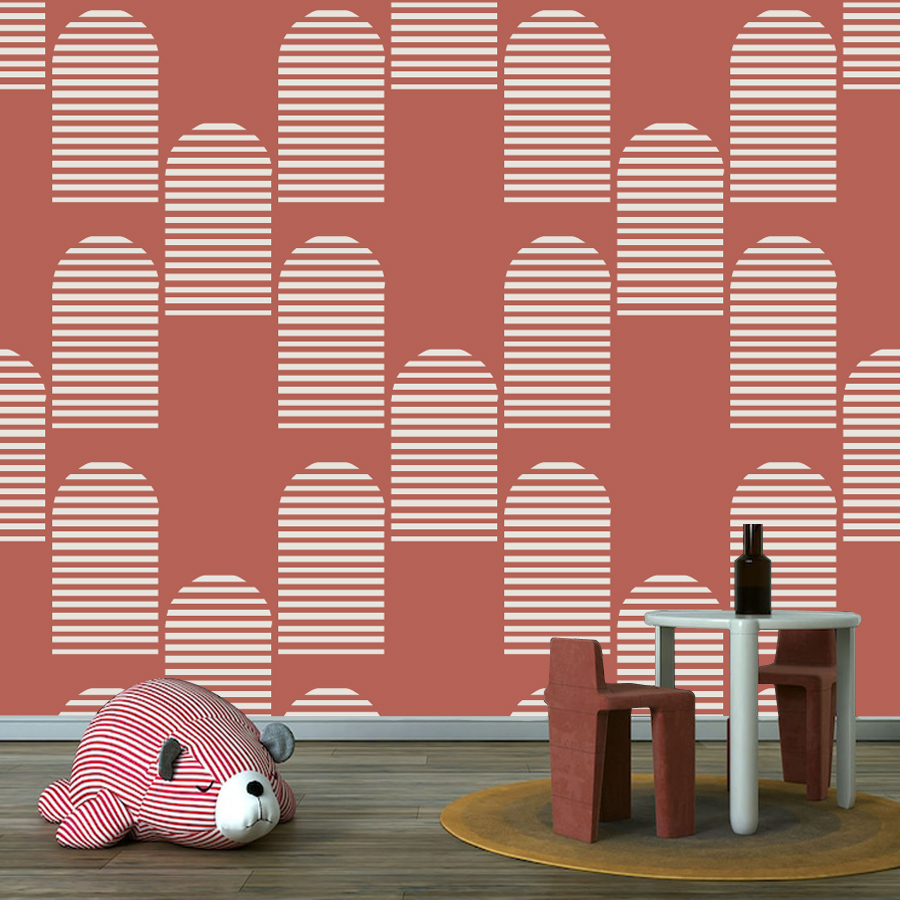 Century Textile & Sewing Supply - Mural Decorativo Minimalista Estilo Boho Moderno