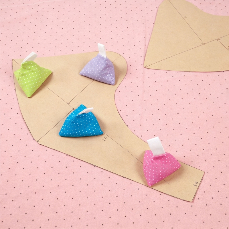 Fabric Weight Set - Juego 4 pesos tela triangulares con