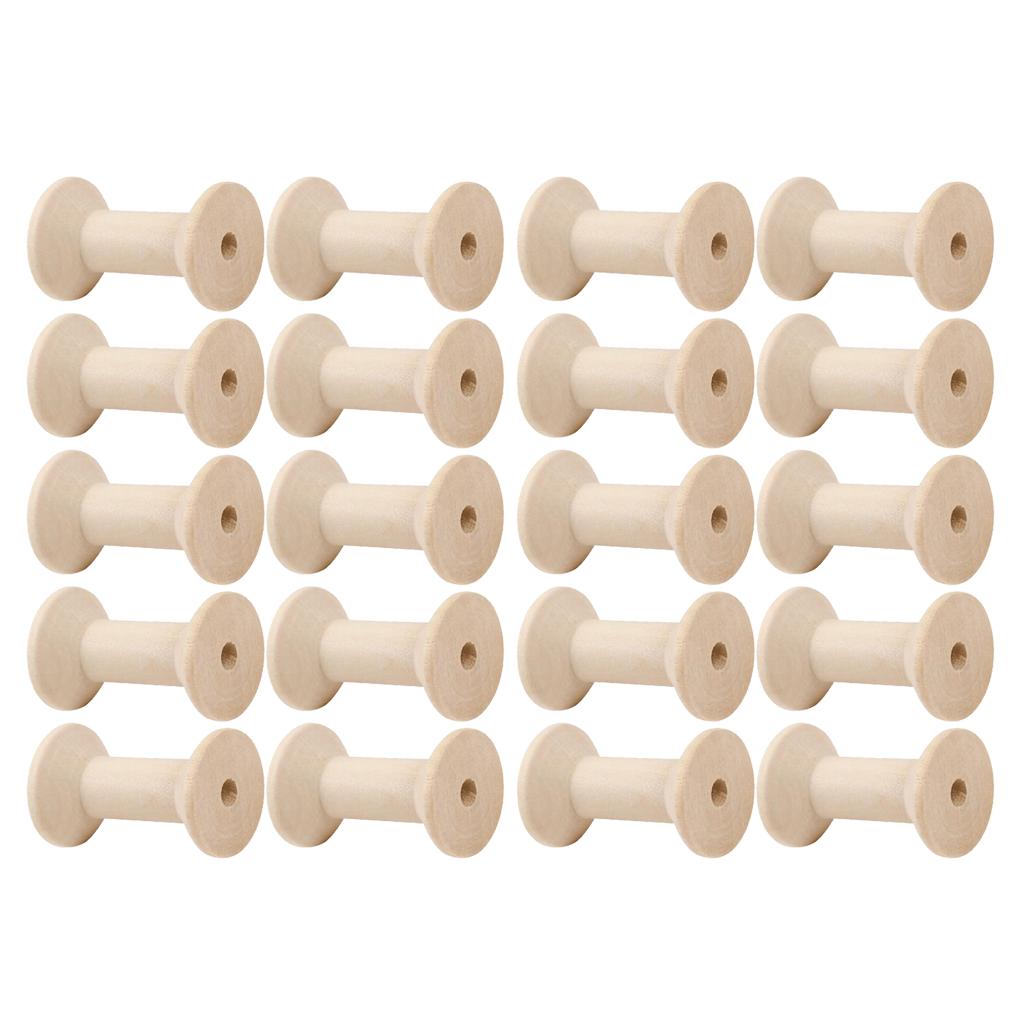 20 bobinas de madera vacías pa - Thread Bobbins Empty reseña y precio