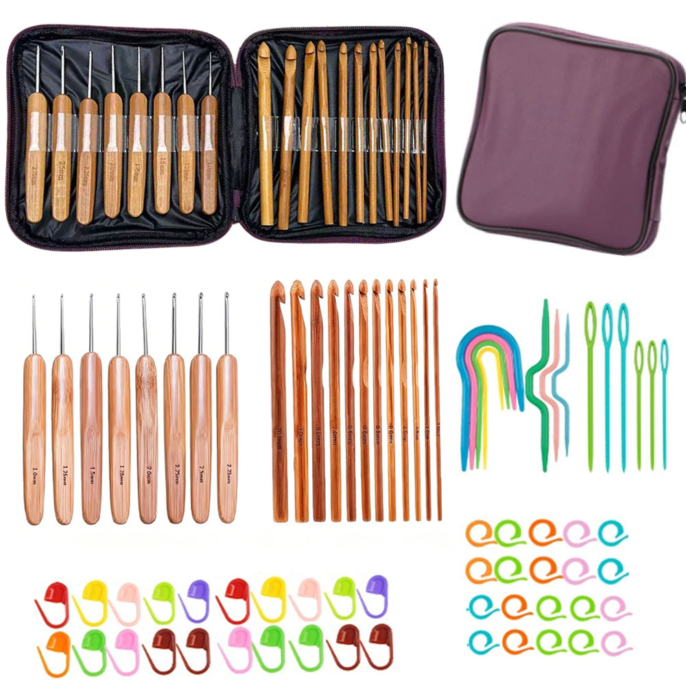 Juego de 74 Ganchos de Crochet - Sewing Knit reseña y precio