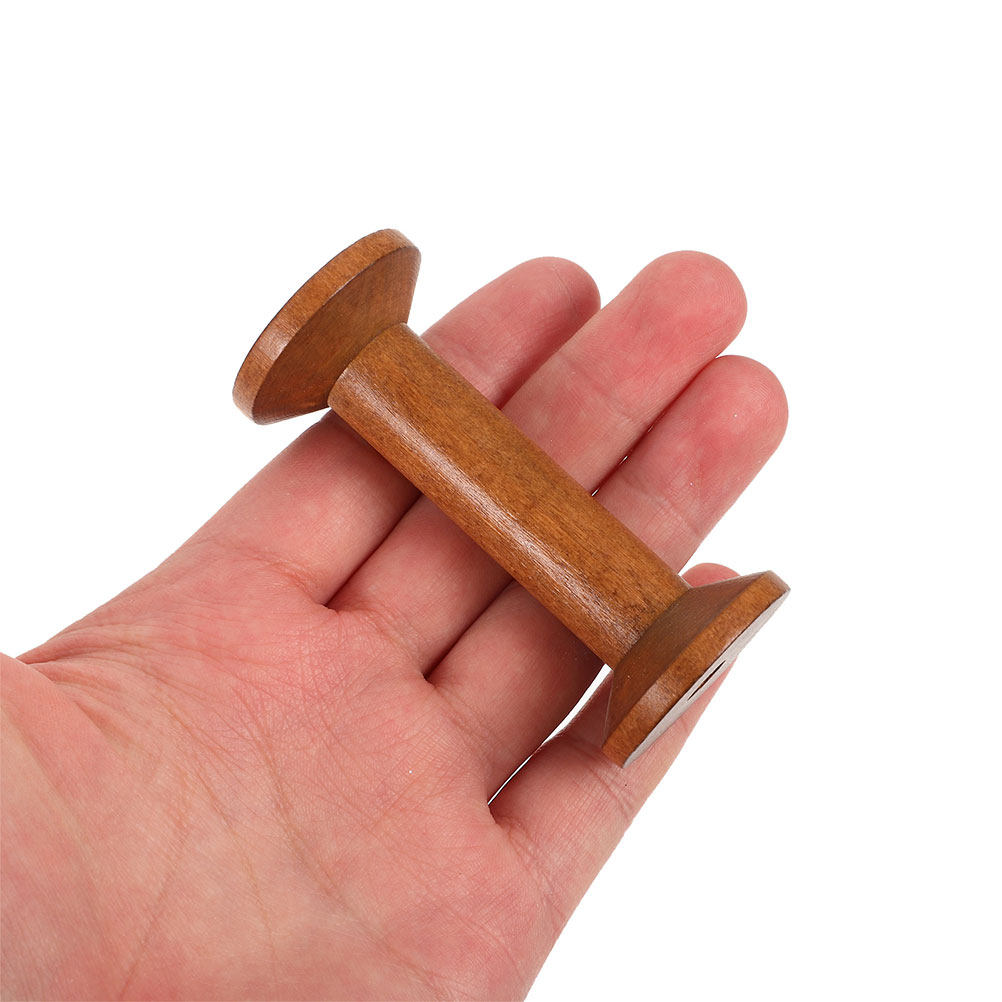 7 Bobinas de Madera Vintage pa - Thread Bobbins Empty reseña y precio