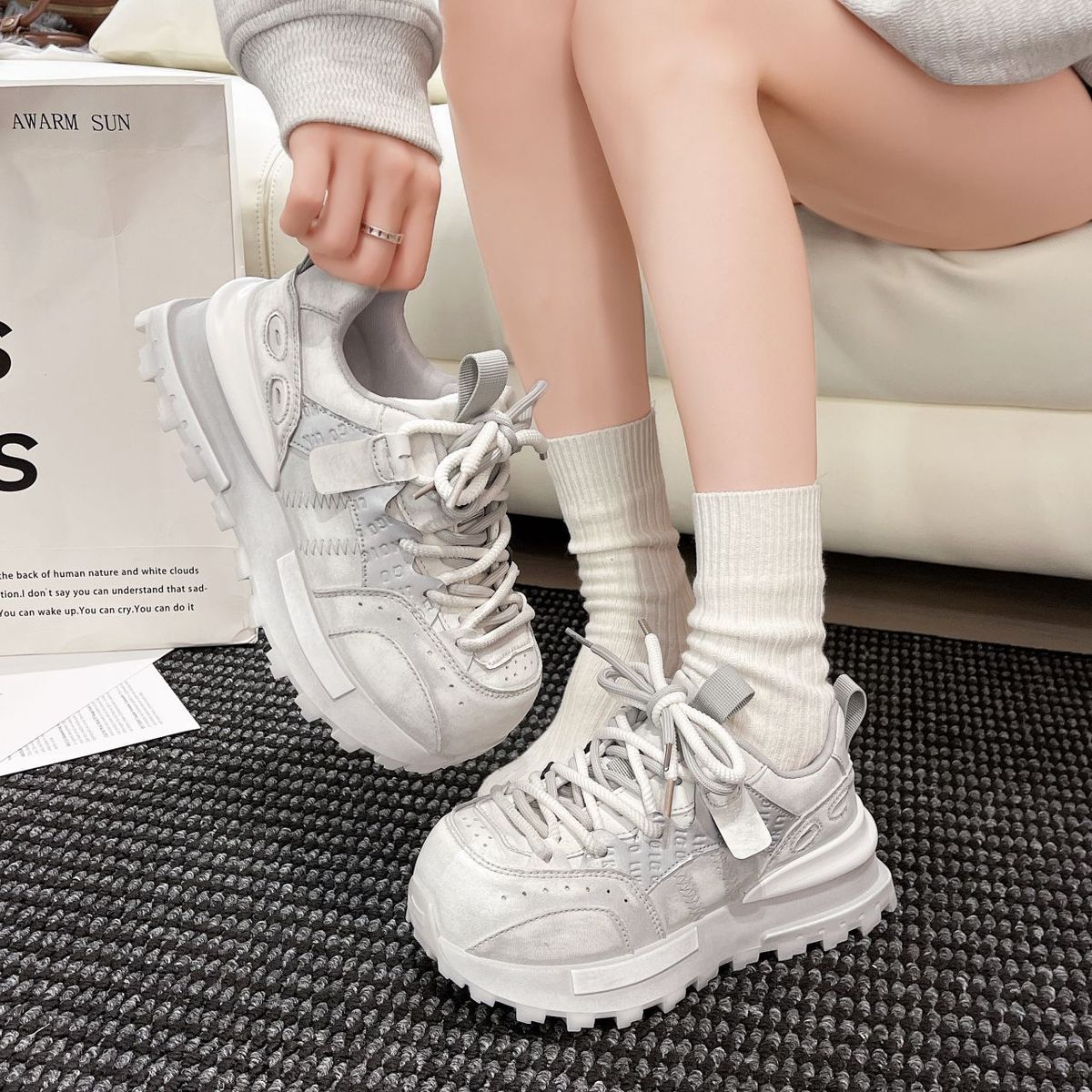 Zapatillas gruesas Vintage de  - Sewing Latex reseña y precio