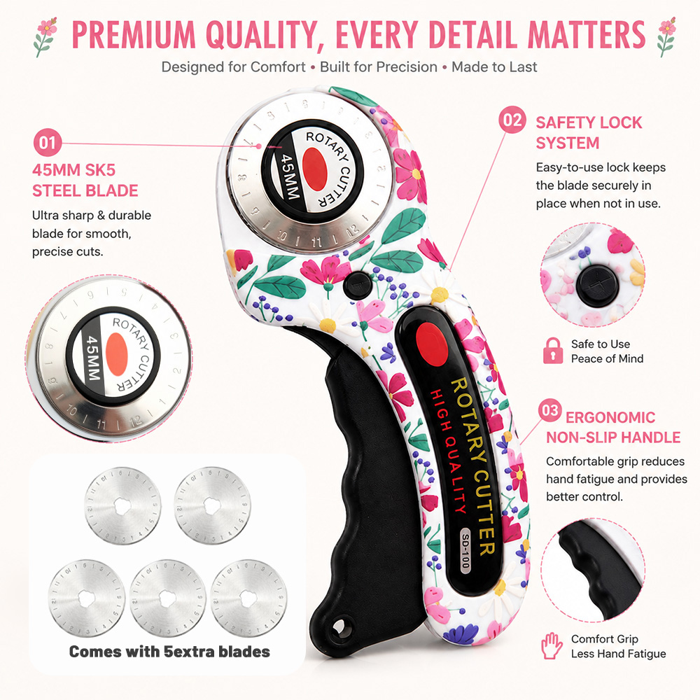 Cortador Rotatorio de 45 mm pa - Rotary Cutter Fabric reseña y precio