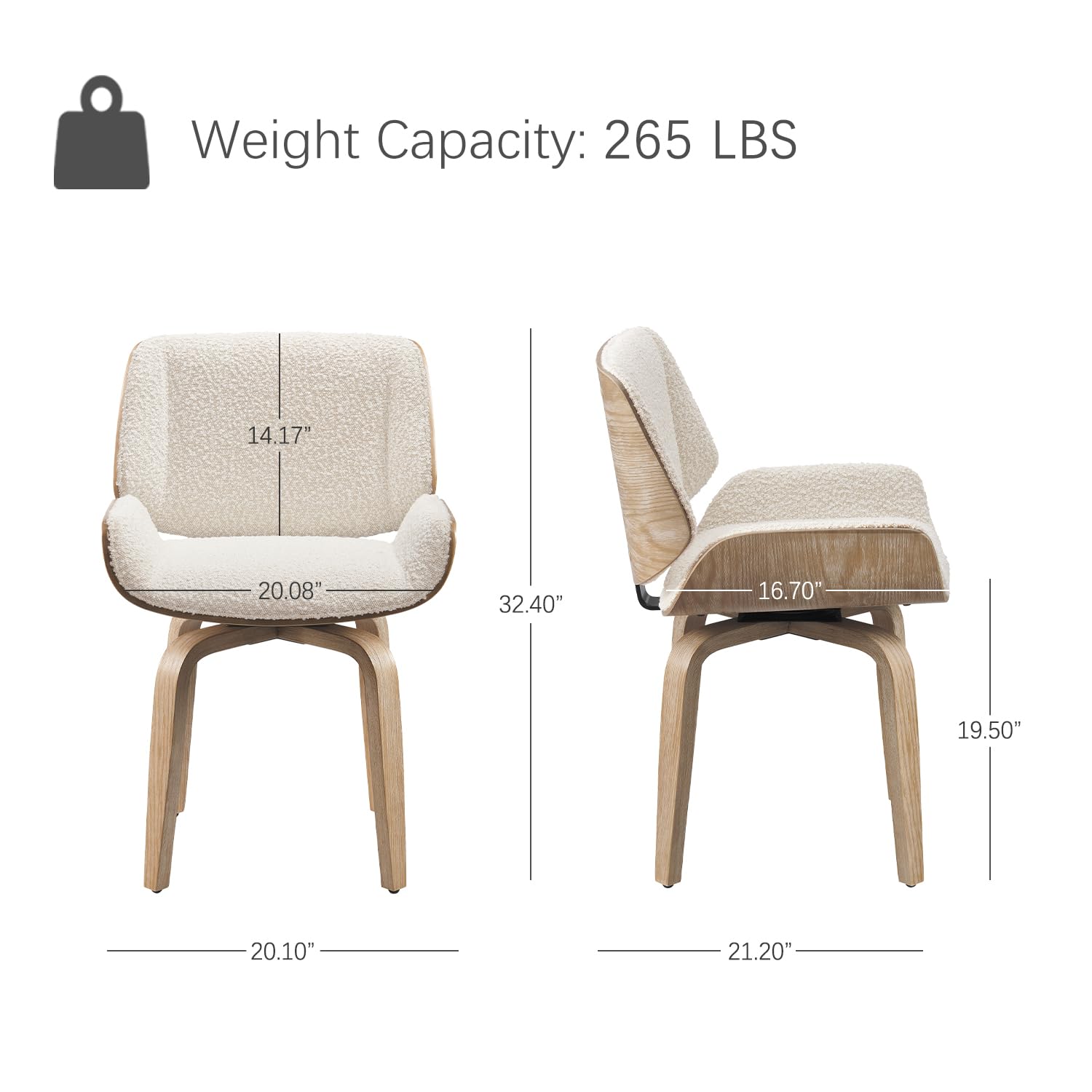 Silla de Comedor Giratoria, Si - Century Textile & Sewing Supply reseña y precio