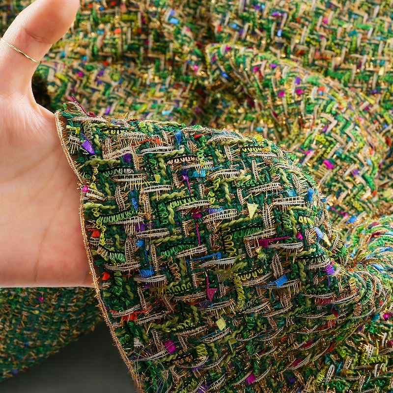 Tela de Tweed a cuadros a raya - Sewing Tweed Fabric reseña y precio