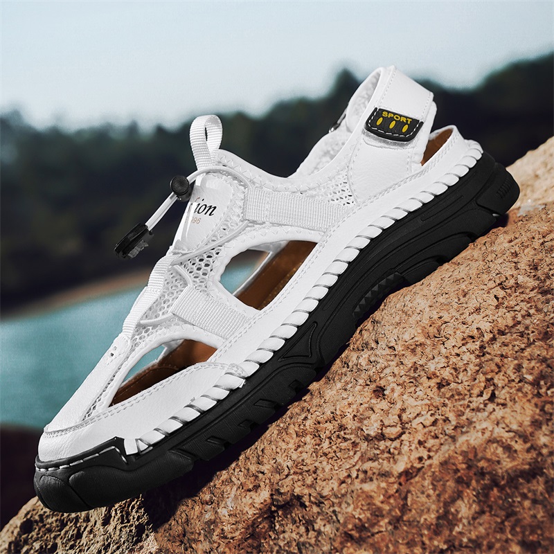 Sandalias simples hechas a man - Velcro Sew On reseña y precio