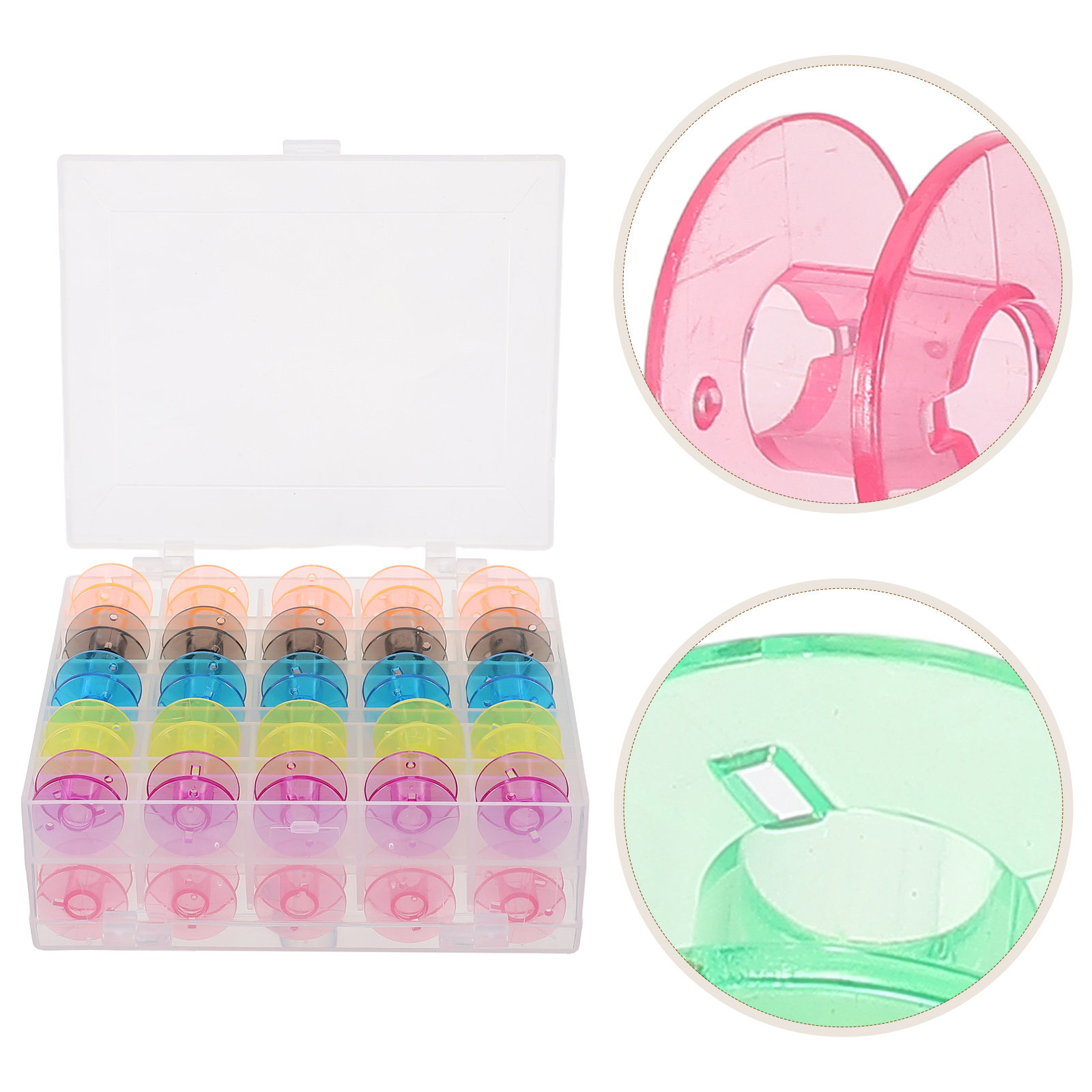 50 Bobinas de Plástico para Má - Thread Bobbins Empty reseña y precio