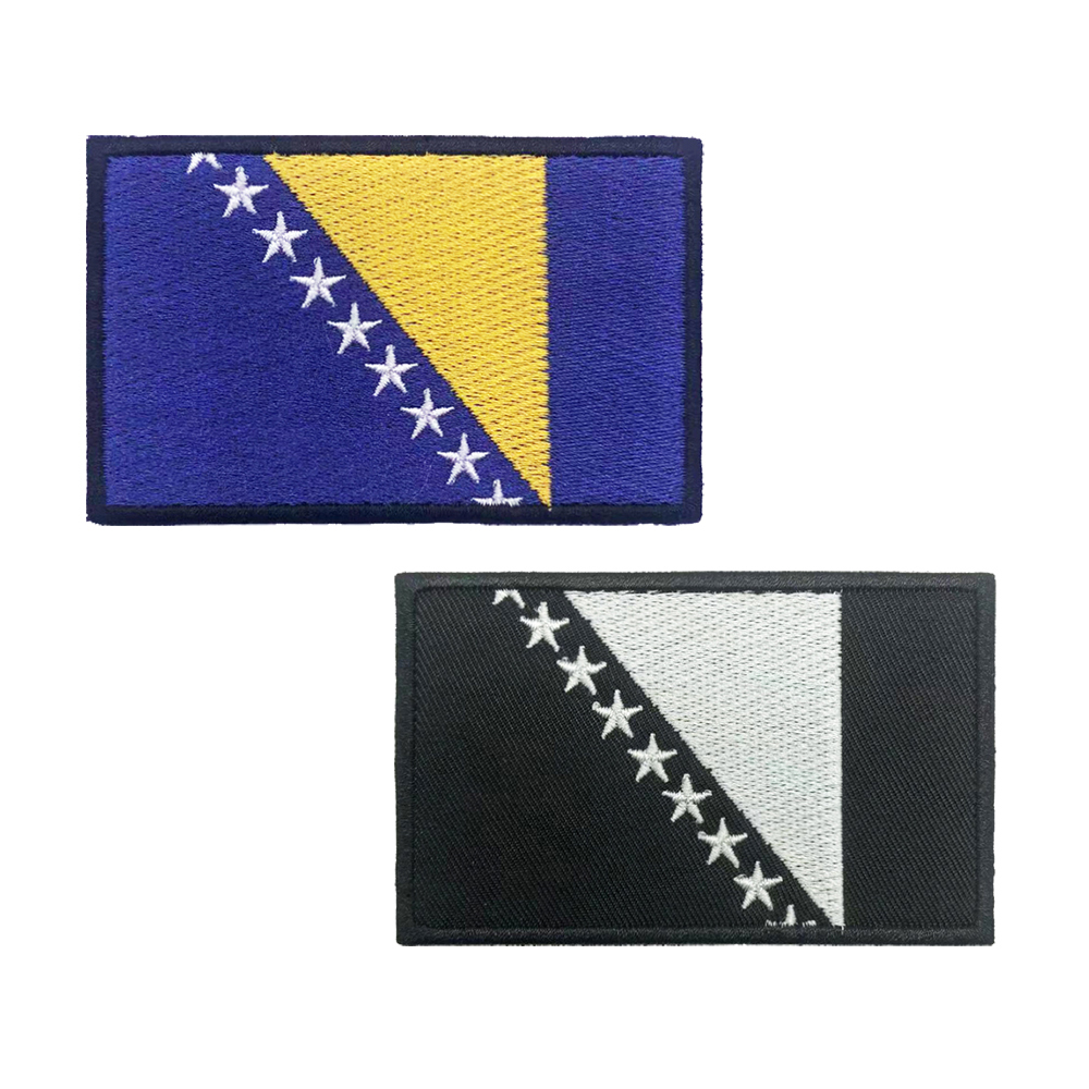 Parche de bandera de Bosnia y  - Velcro Sew On reseña y precio